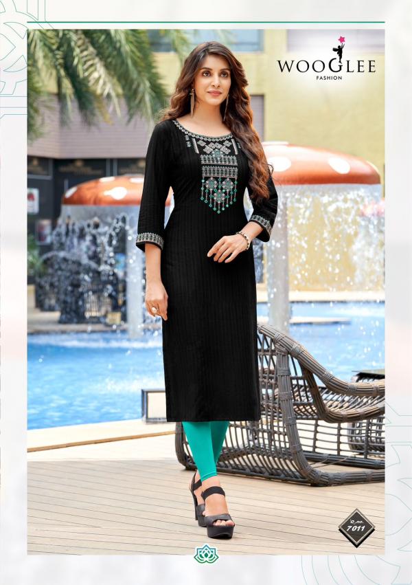 Wooglee 4Ever 3 Ethnic Wear Viscose Designer Kurti Collection